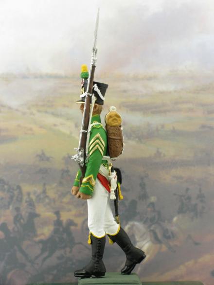 Sergeant flanquer soldiers figures collectible tin soldiers 54 mm kits 1813 1811 anno napoleonic model tin soldiers miniatures figurines for colle sergeant sergent sergente year