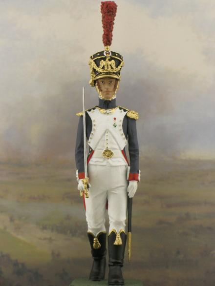 Captain flanquer soldiers figures collectible tin soldiers 54 mm kits 1811 1813 anoo capitaine capitano captain flanqueur grenadier napoleonic model tin soldiers miniatures figurines for colle year