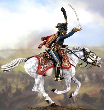 Napoleonic light cavalery hussar captain of 3 regiment of hussars 4 capitano captain il rgt 1808 4em 4th capitaine cavalr du hussar light napoleon reg regiment year