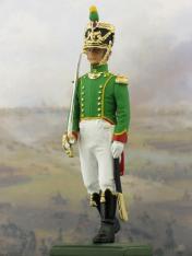 Lieutenat flanquer french painted toy soldiers military figures kits sale 1813 1811 lieutenant anno napoleonic war figures tin soldiers painting model miniature officer second sottotenente sou