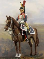 Painted Tin Toy Soldier Russian Cuirassier 54mm 1/32 
